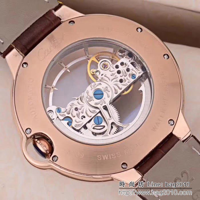 CARTIER卡地亞 最新鏤空 精品男士腕表 WSS0350